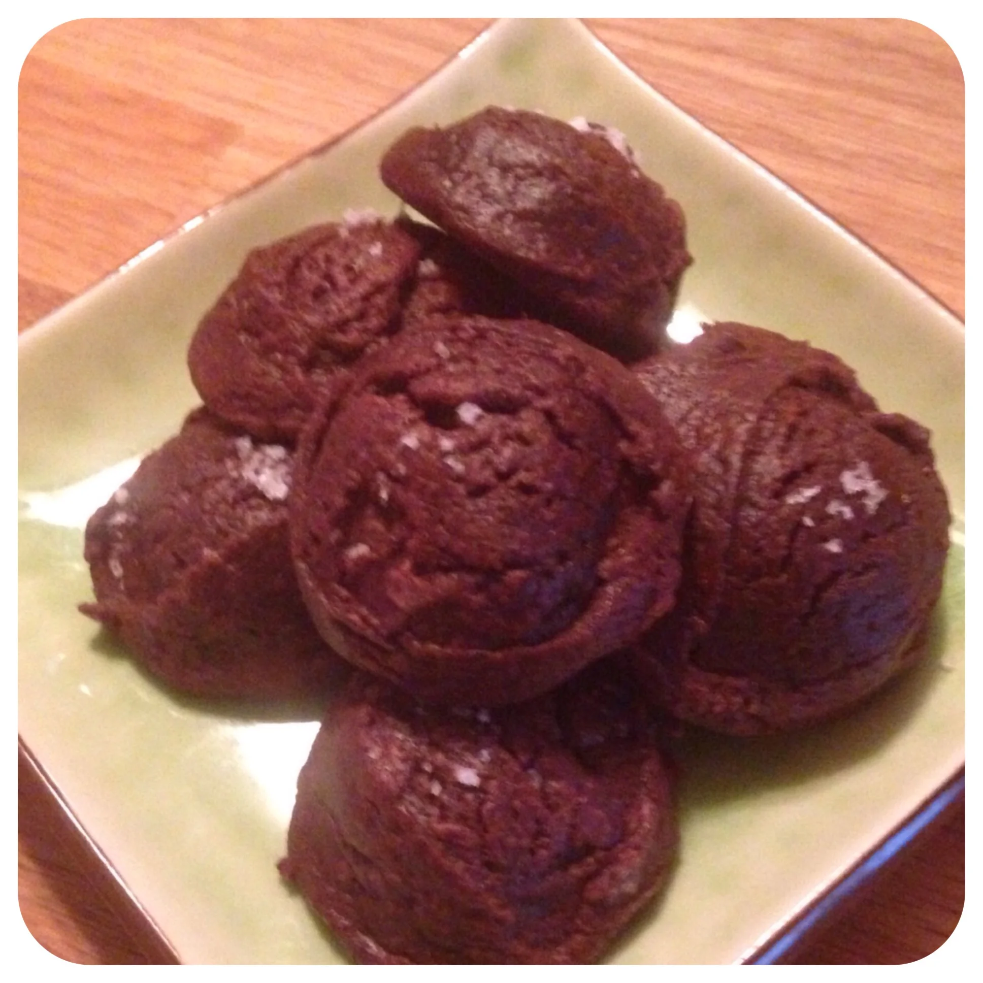 Chocolate fleur de sel cookies