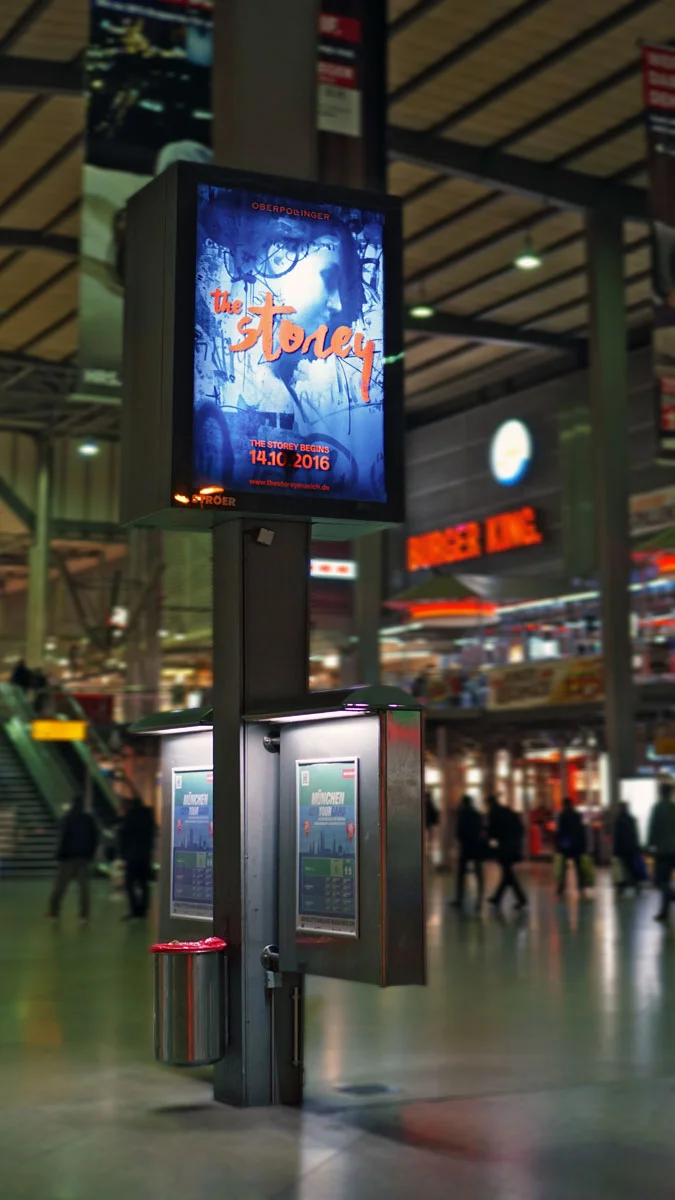 Key Visuals for an advertising campaign in Munich
