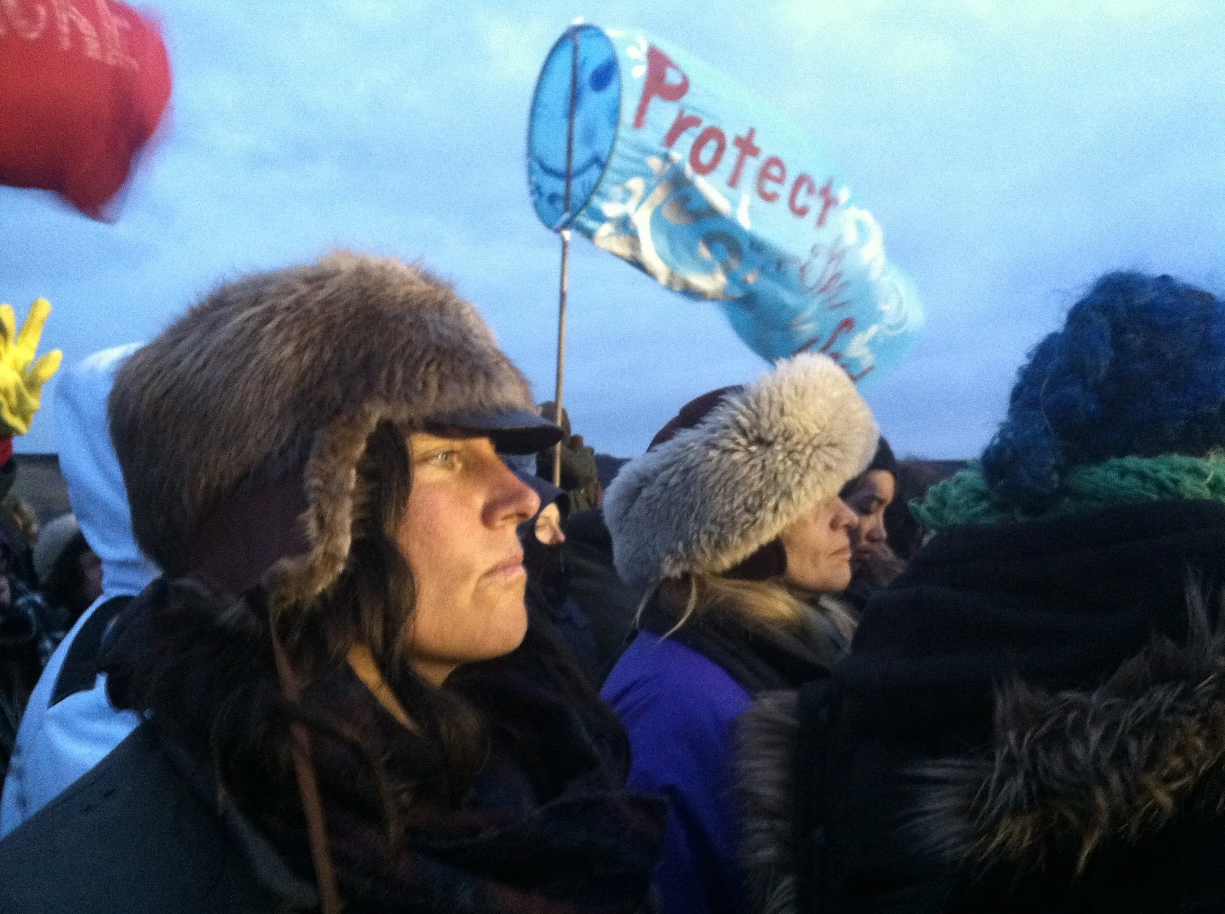 Emy during silent prayer action on Sunday, November 27th.