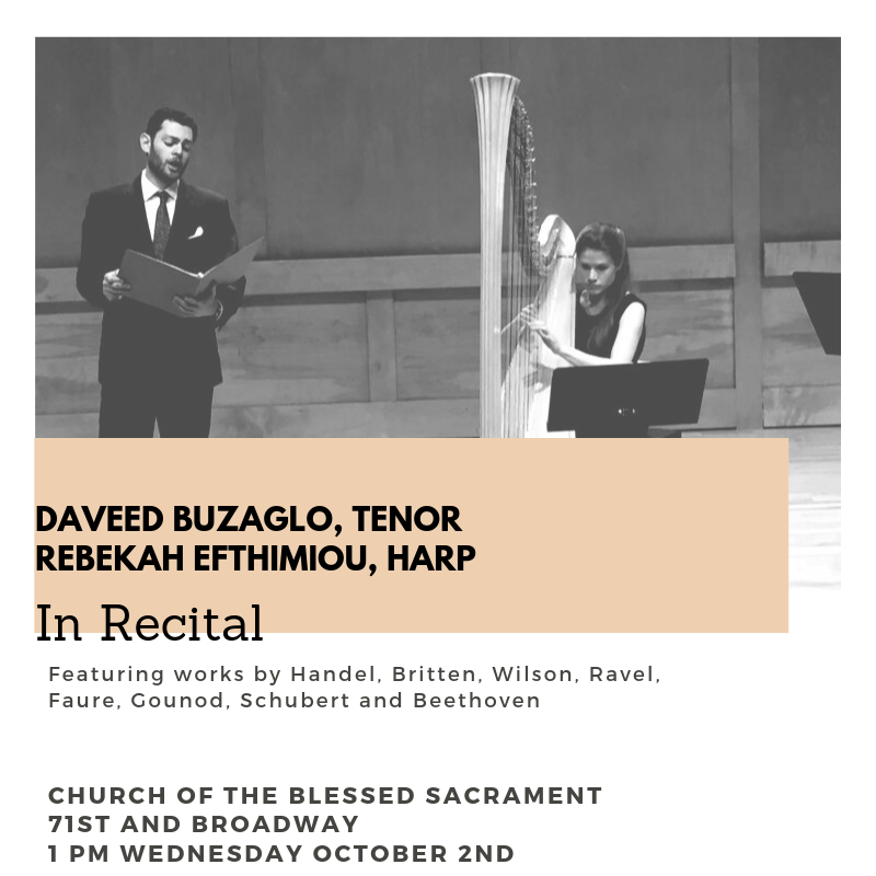 A Recital with Harpist Rebekah Efthimiou 