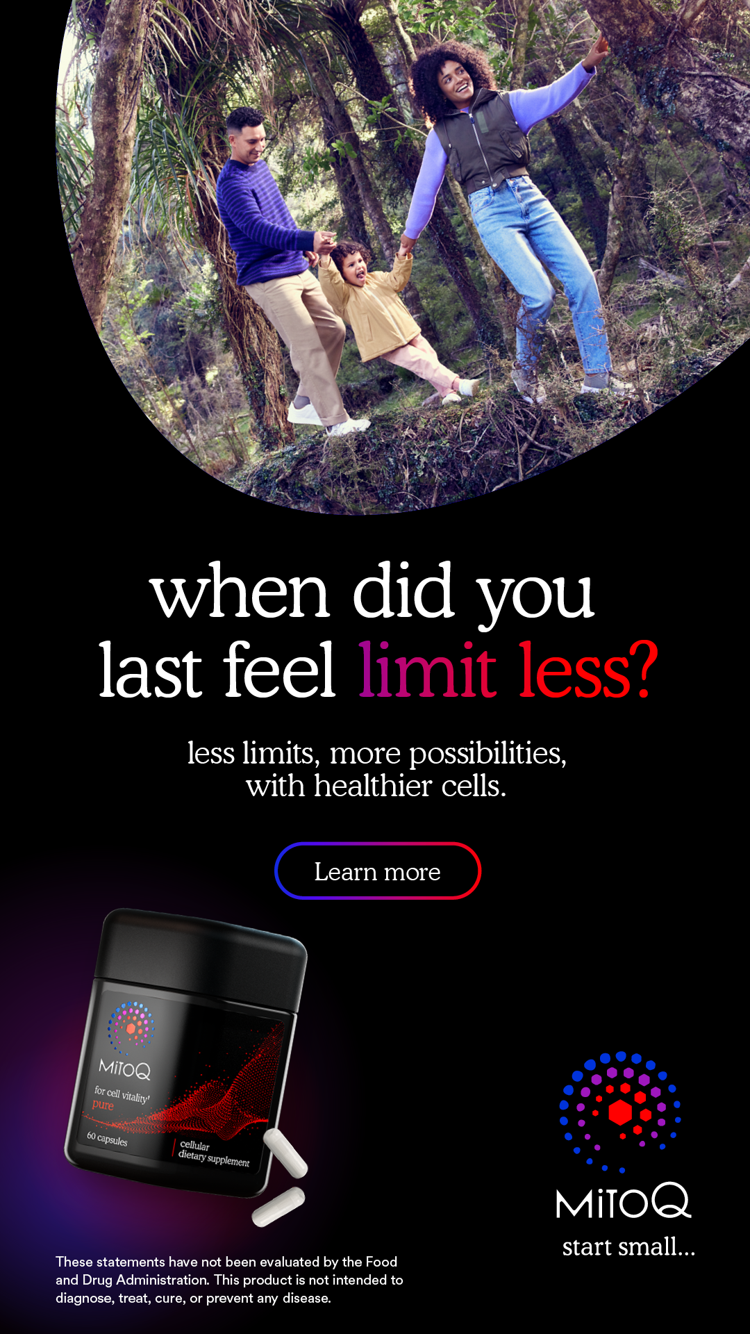 MitoQ Limit_Less_Campaign_FB&IG_1080x1920_With Subhead_Family.png