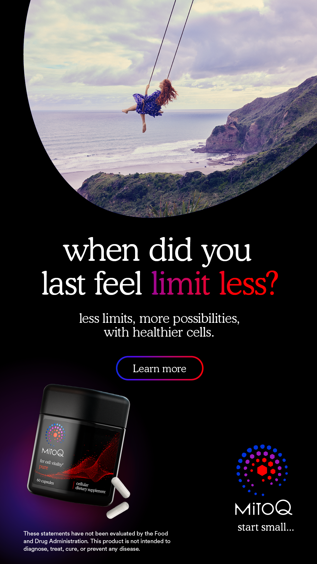 MitoQ Limit_Less_Campaign_FB&IG_1080x1920_With Subhead_Swing.png