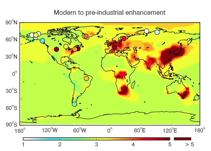 Impact of mercury emissions from historical gold and silver mining: Global modeling
