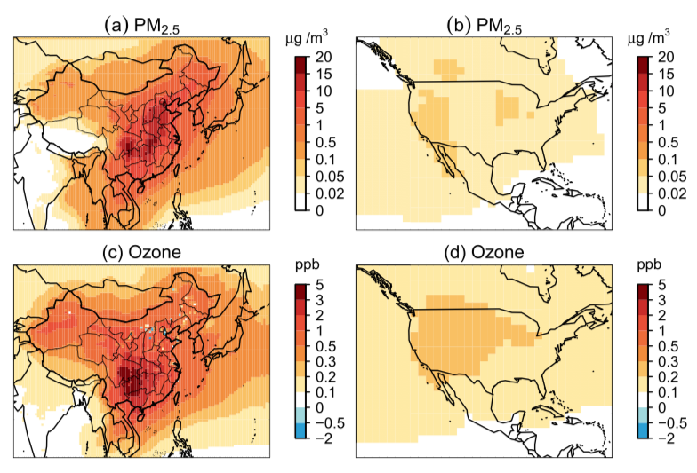 Co-benefits of China's climate policy for air quality and human health in China and transboundary regions in 2030