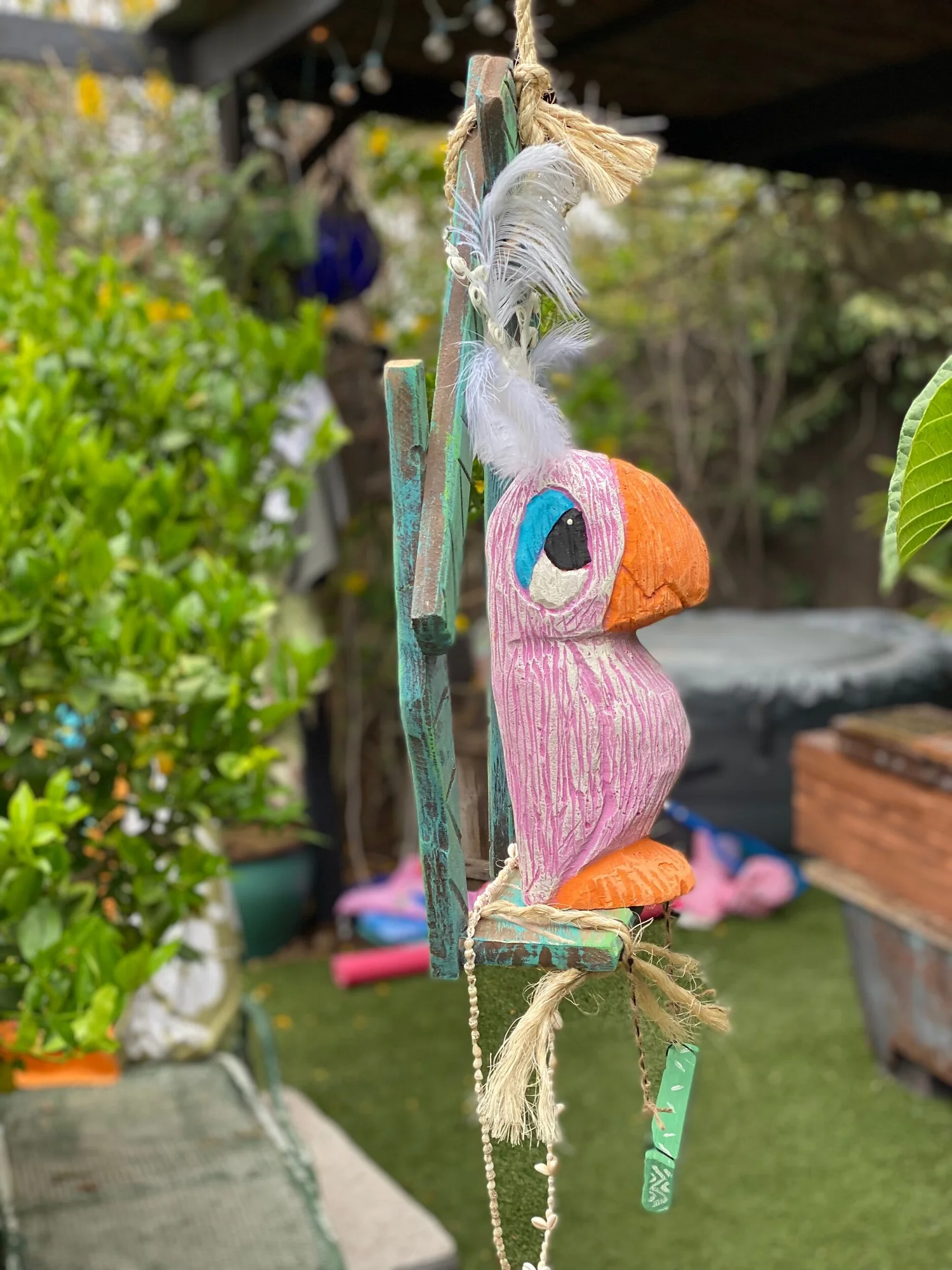 Rosita in hanging perch (Club 33) $400 — Tiki tOny