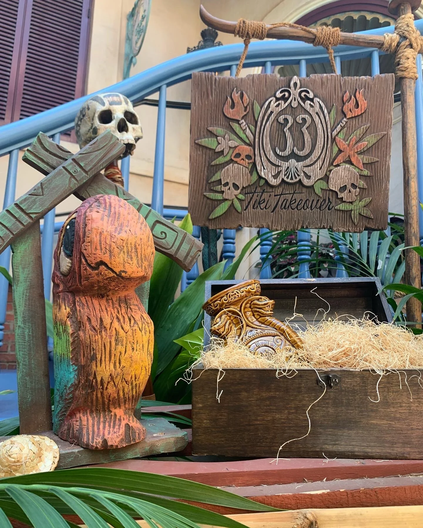 Rosita in hanging perch (Club 33) $400 — Tiki tOny