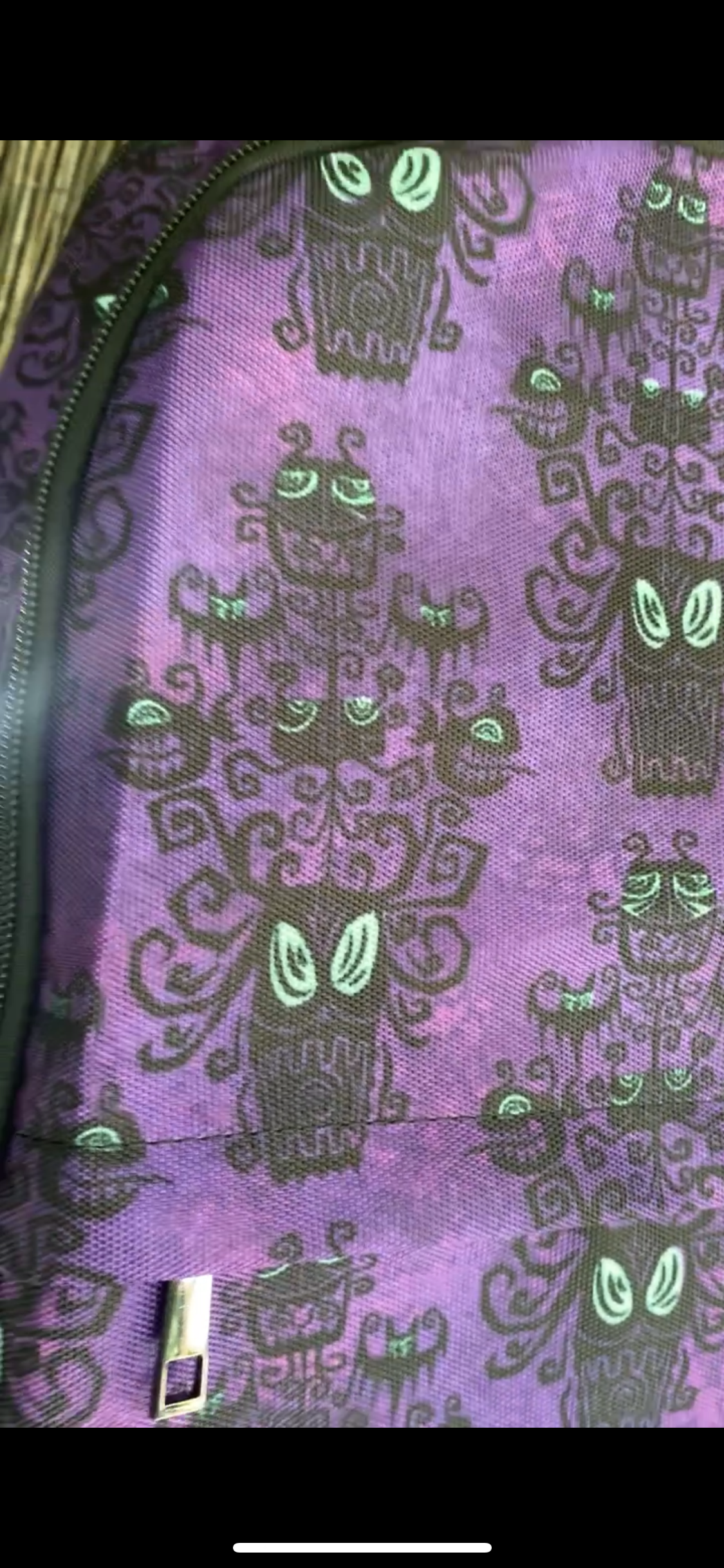 Haunted Hallway Wallpaper pattern backpack $45 — Tiki tOny display picture 3