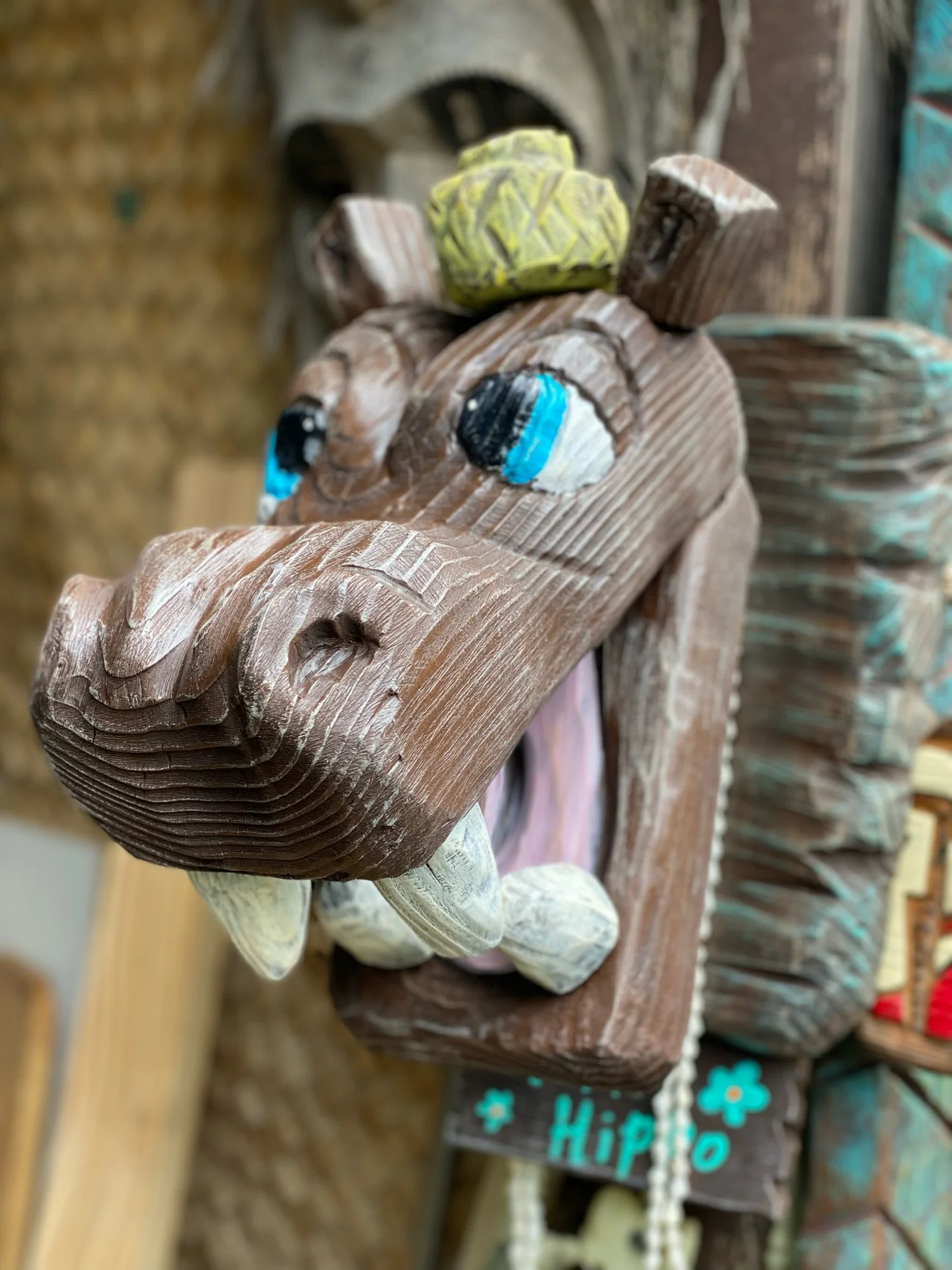 Hippo by Tiki tOny carving $350 — Tiki tOny