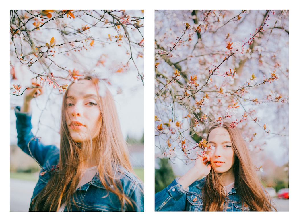 Portraits of Kristina with Cherry Blossoms in Vancouver BC, Hopeless Romantic Photography (Vancouver Wedding and portrait photographer)