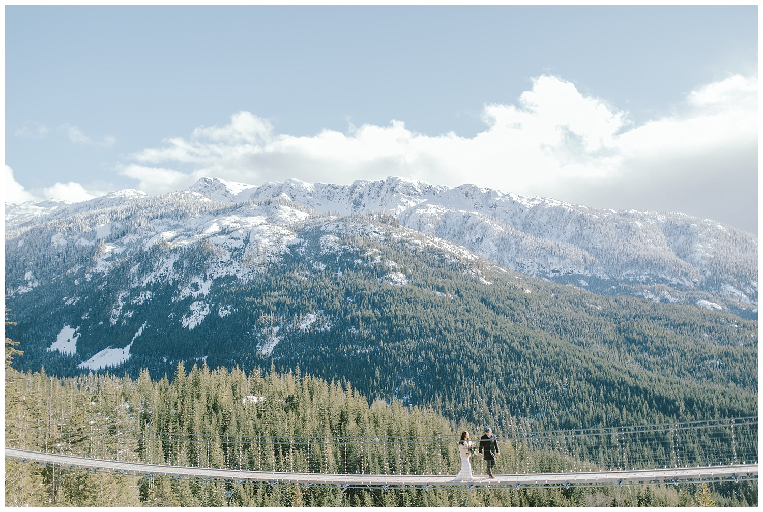 They travelled all the way to Sea to Sky, Vancouver for an intimate ceremony