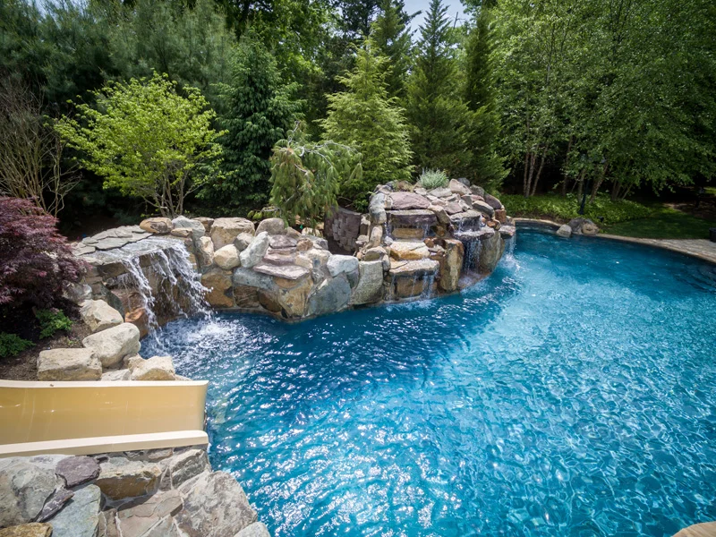 Toms River NJ In Ground Pool and Spa — K & C Land Design & Construction