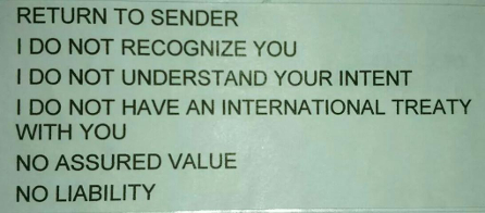 Buncrana Together - Use this label to return the bill to sender. No stamp needed. Take a photo of it when posting. Do not open or write on envelope