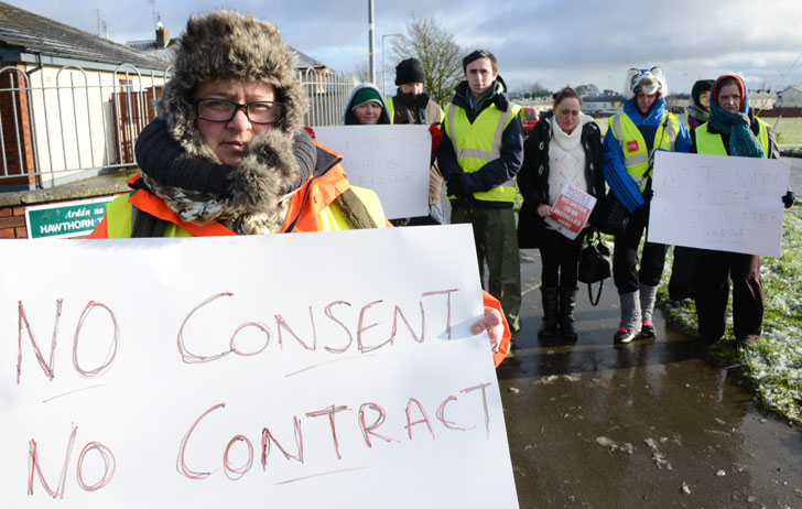 Click to see story.&nbsp; Moneymore chooses negotiation rather than confrontation over water meters