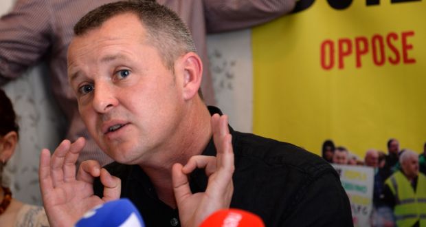 Richard Boyd Barrett said Labour has ‘imposed crushing austerity on working people’. Photograph: Dara Mac Donaill / The Irish Times