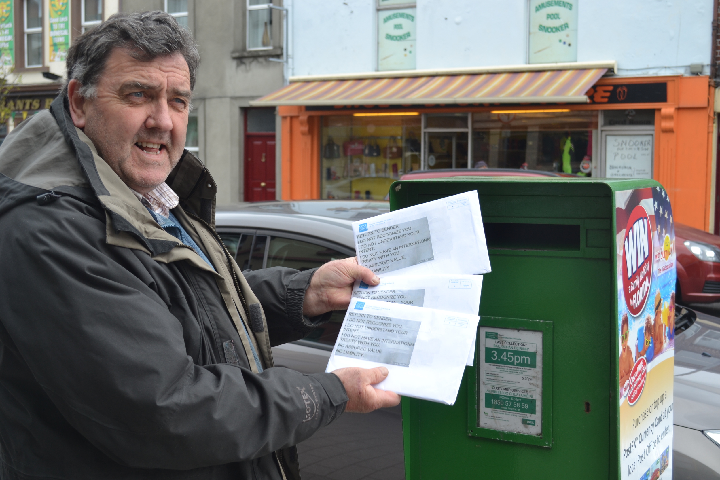 James Quigley returning bills to Irish Water