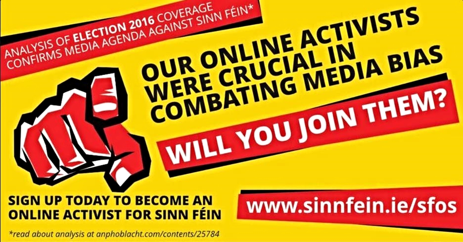 Sinn Fein recruitment centre for online activists - here at www.sinnfein.ie/sfos
