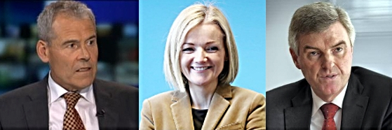 Gerry Grant, Elizabeth Arnett and John Tierney, part of Irish Water Management team