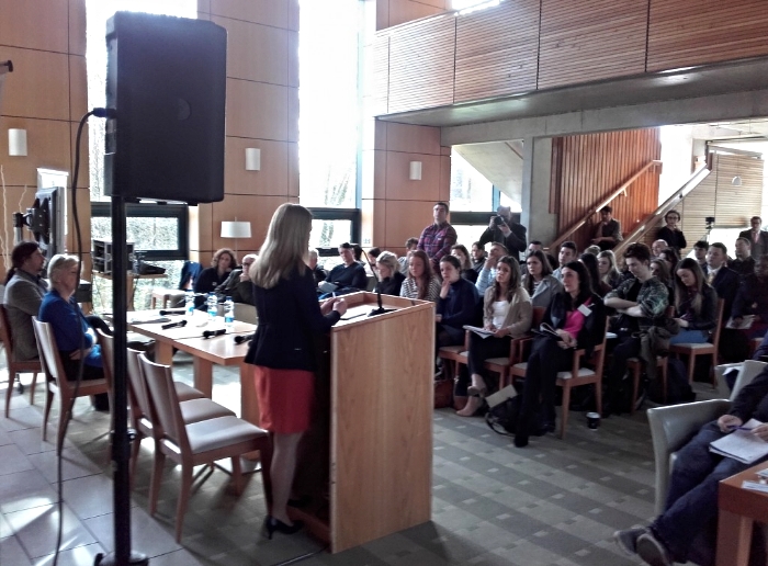 Gemma O’Doherty at the University of Limerick last week