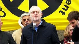 Jeremy Corbyn speaking at the #StopTrident rally at Trafalgar Square on Saturday 27 February 2016.