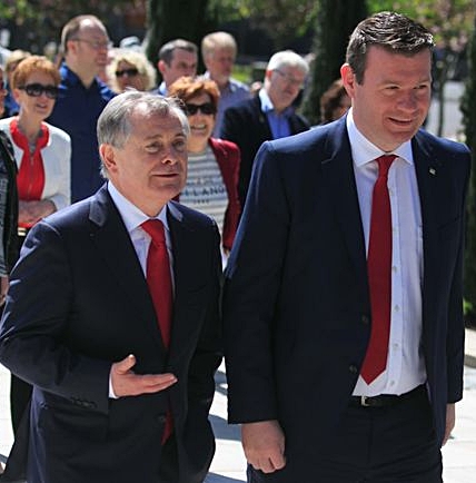 Brendan Howlin & Labour TD Alan Kelly (Photo: Collins Photo Agency)