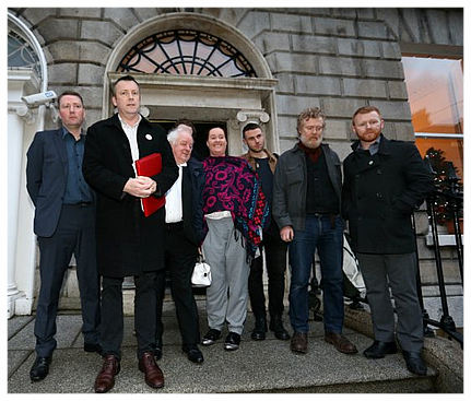 Apollo House reps after meeting Simon Coveney- photo newstalk