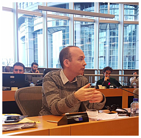 Paul Murphy in Brussels speaking to The European United Left/Nordic Green Left, The GUE/NGL is a Confederal Political Group in the European Parliament and consists of 52 MEPs from 12 Member States