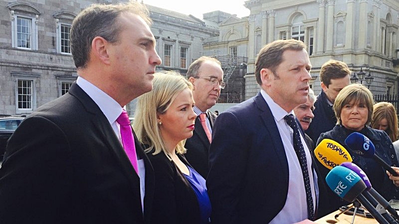 Barry Cowen with Fianna Fáil Committee members