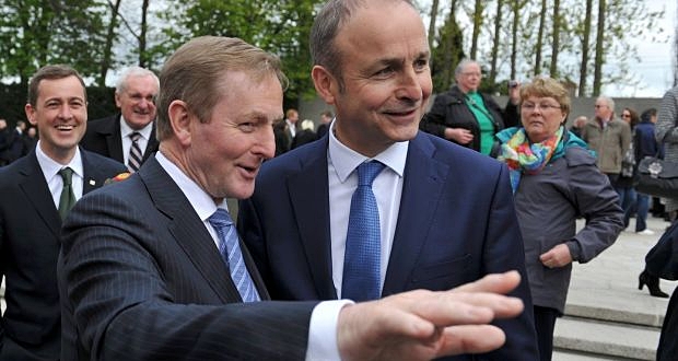 Enda Kenny, Fine Gael, Taoiseach and Michéal Martin, Fianna Fáil Leader