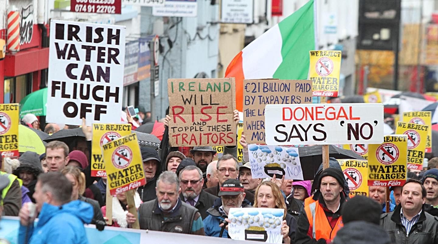 Donegal demonstration, Nov 2014, in Letterkenny