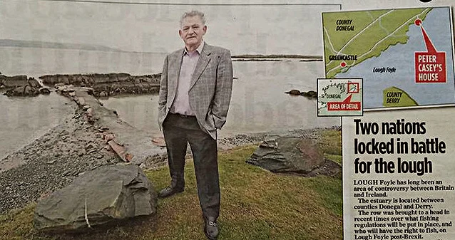 Peter Casey builds a wall in Lough Foyle and steps into a political problem that defies a solution
