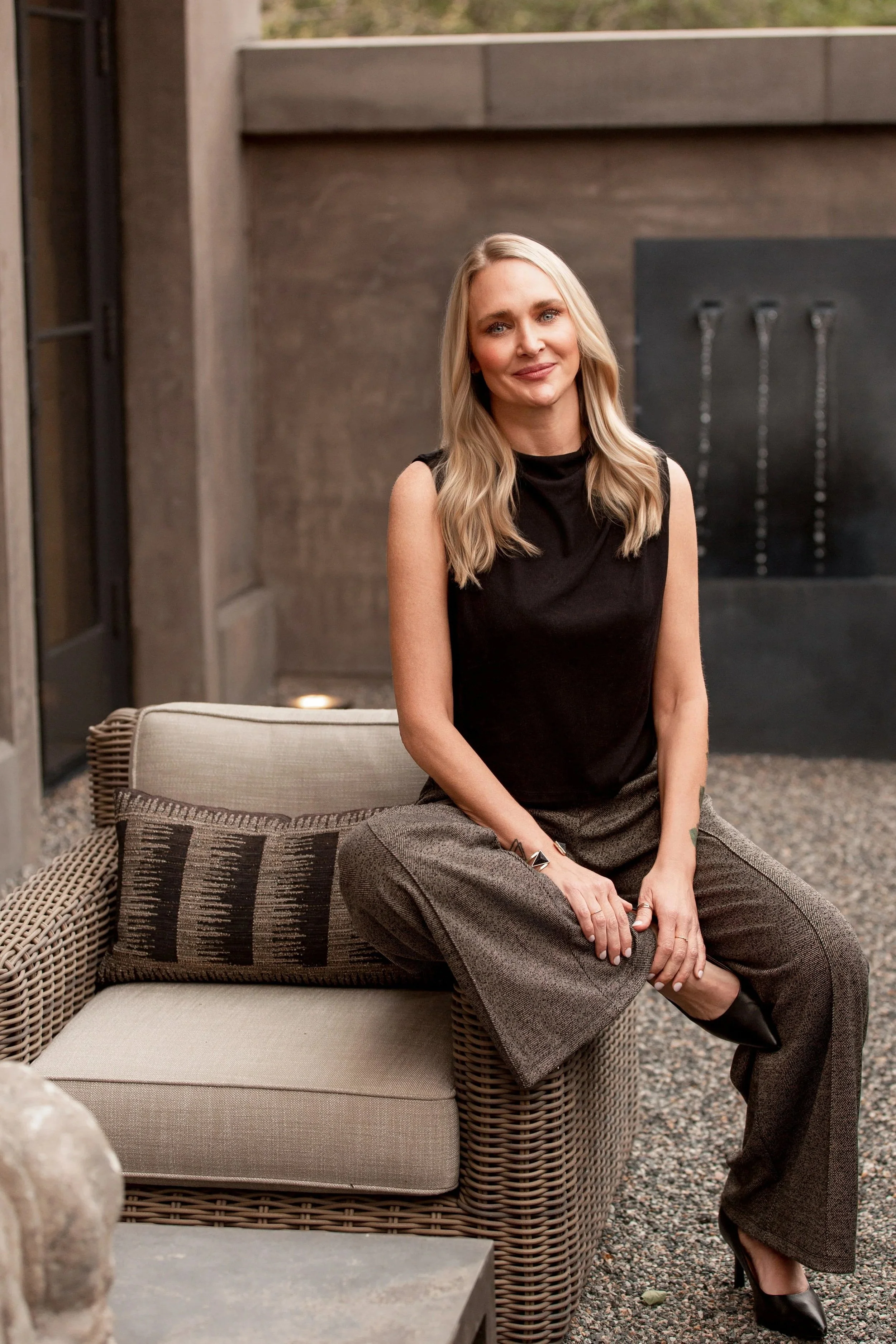 Denver headshot and personal branding photography featuring a female professional in a modern lifestyle business portrait. Contemporary headshots, executive portraits. Natural, polished and approachable headshots in Cherry Creek Denver