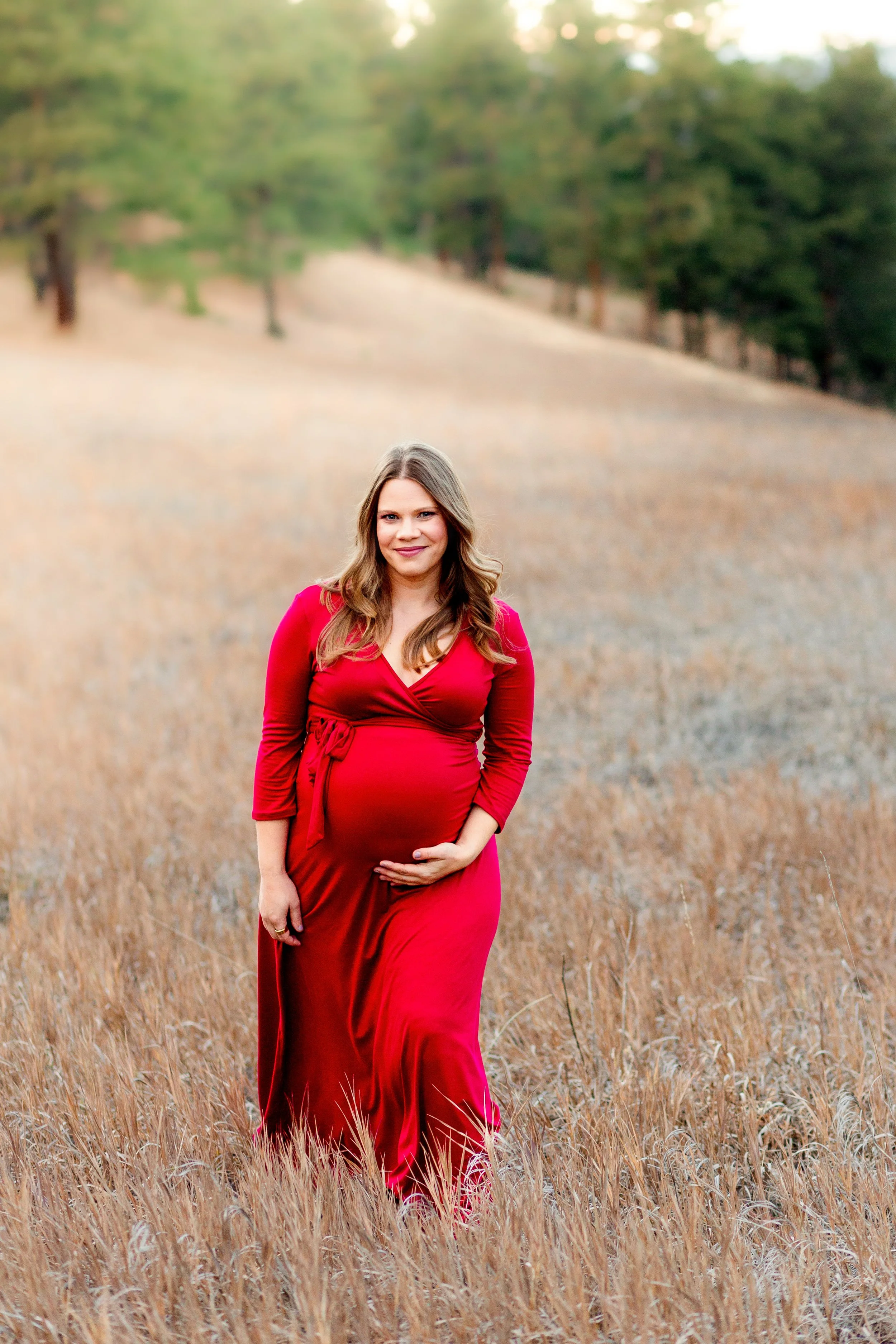 Denver Maternity Session in the mountains at sunset