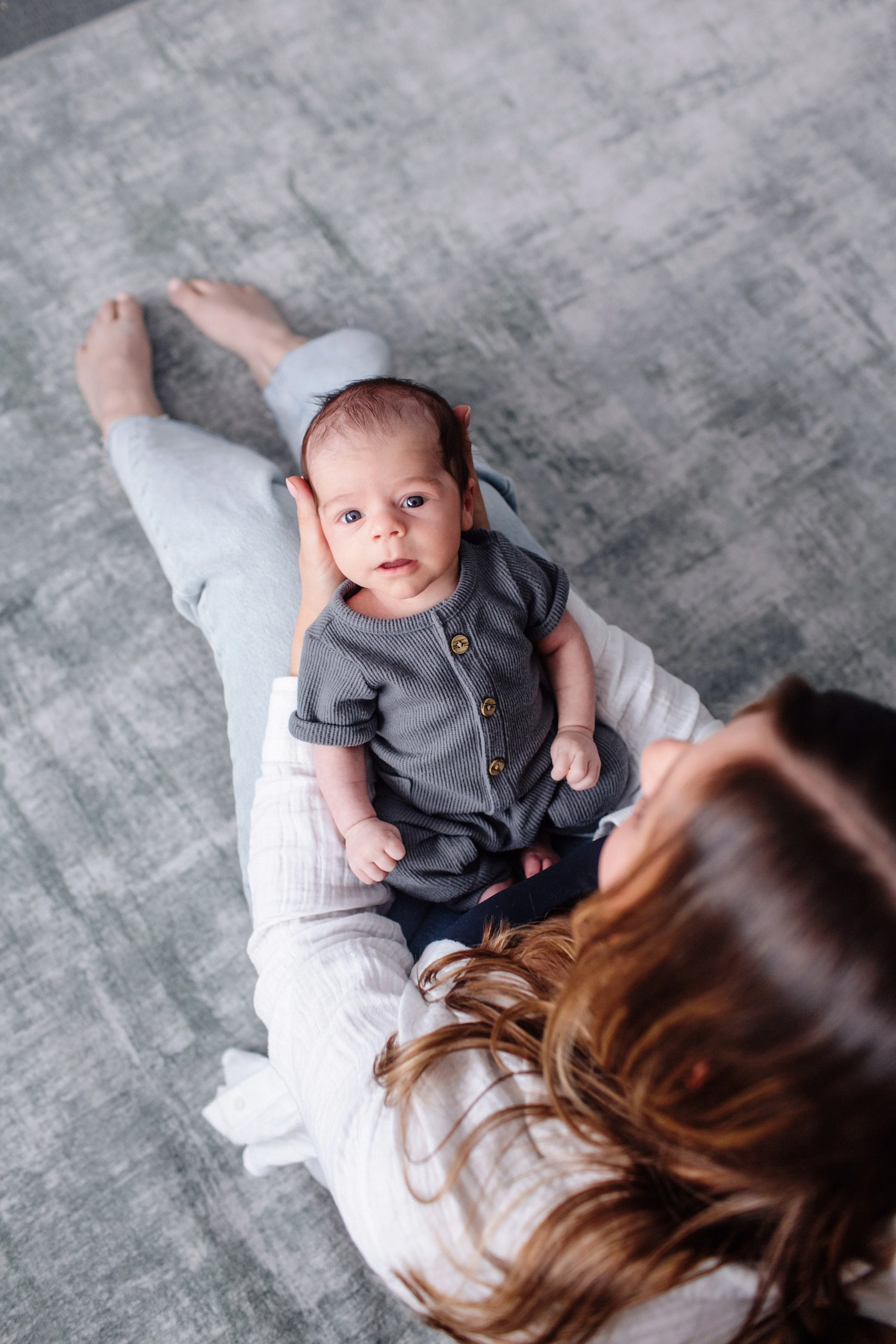 Denver Newborn Photos in home in baby's nursery, in home baby photos denver