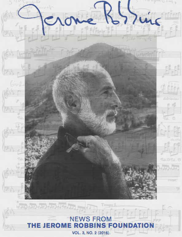 Jerome Robbins Newsletter Feature