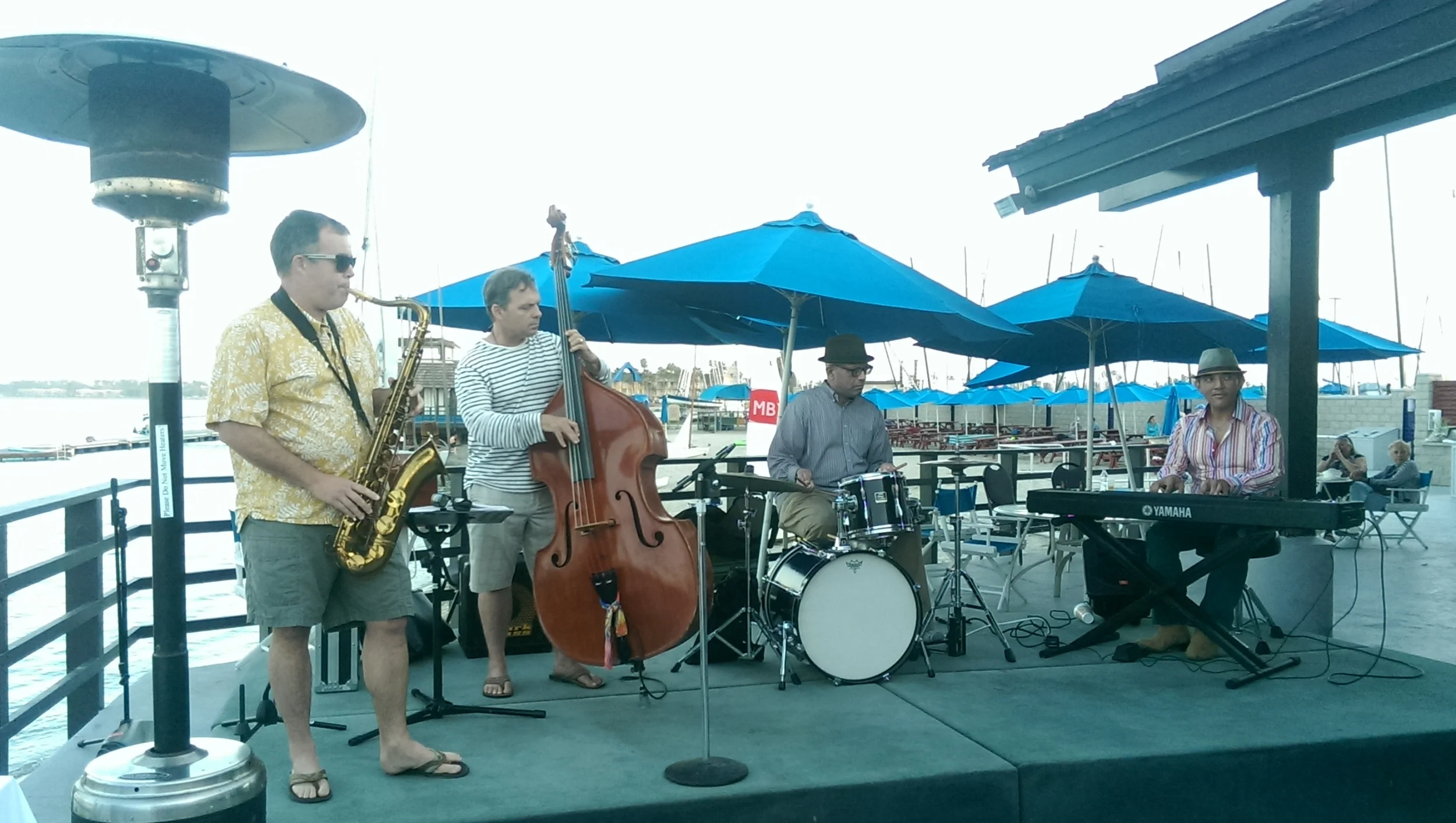 Yachtclub gig with Paul, me, Doug and Irving