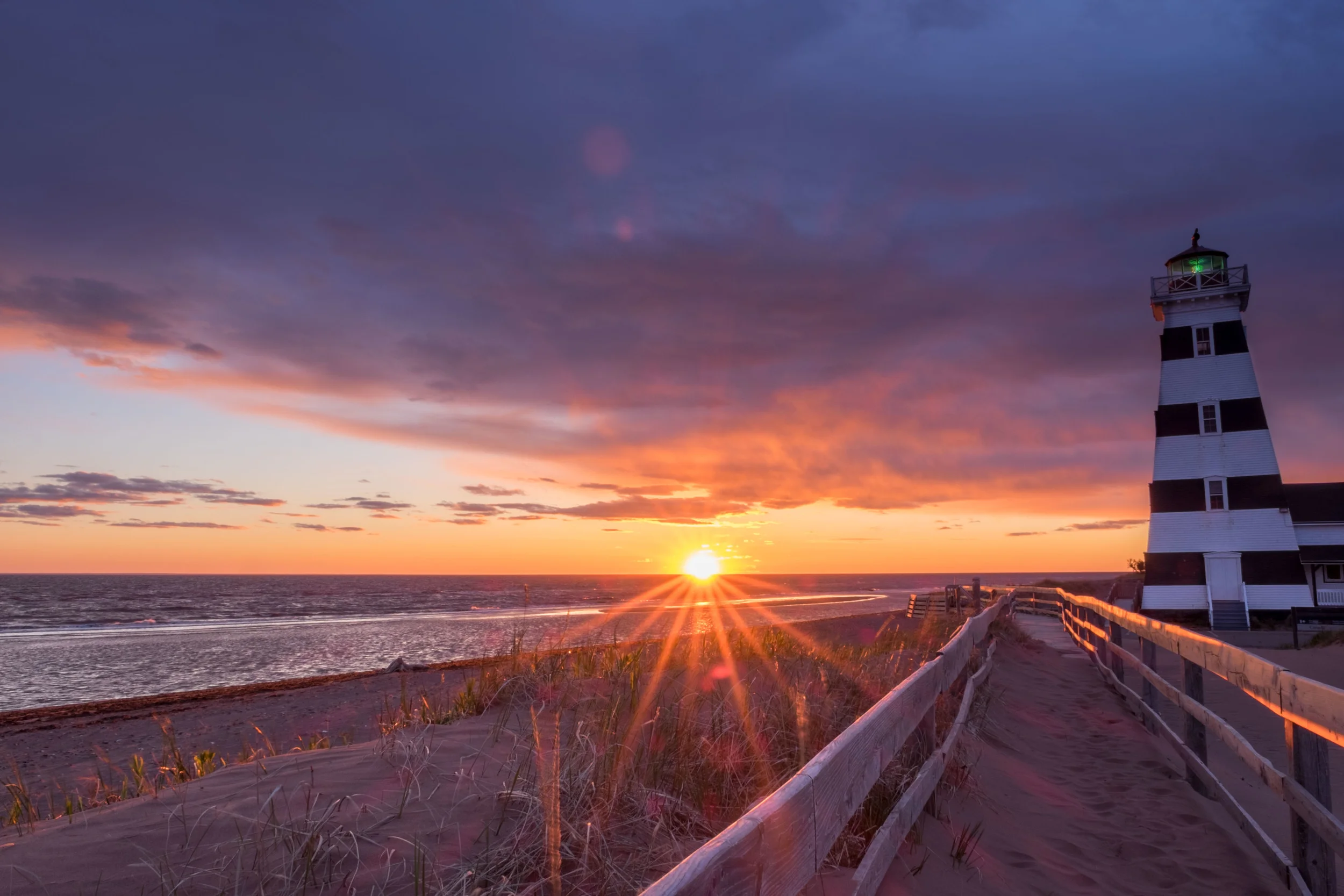 Sunset at West Point Lighthouse, PEI