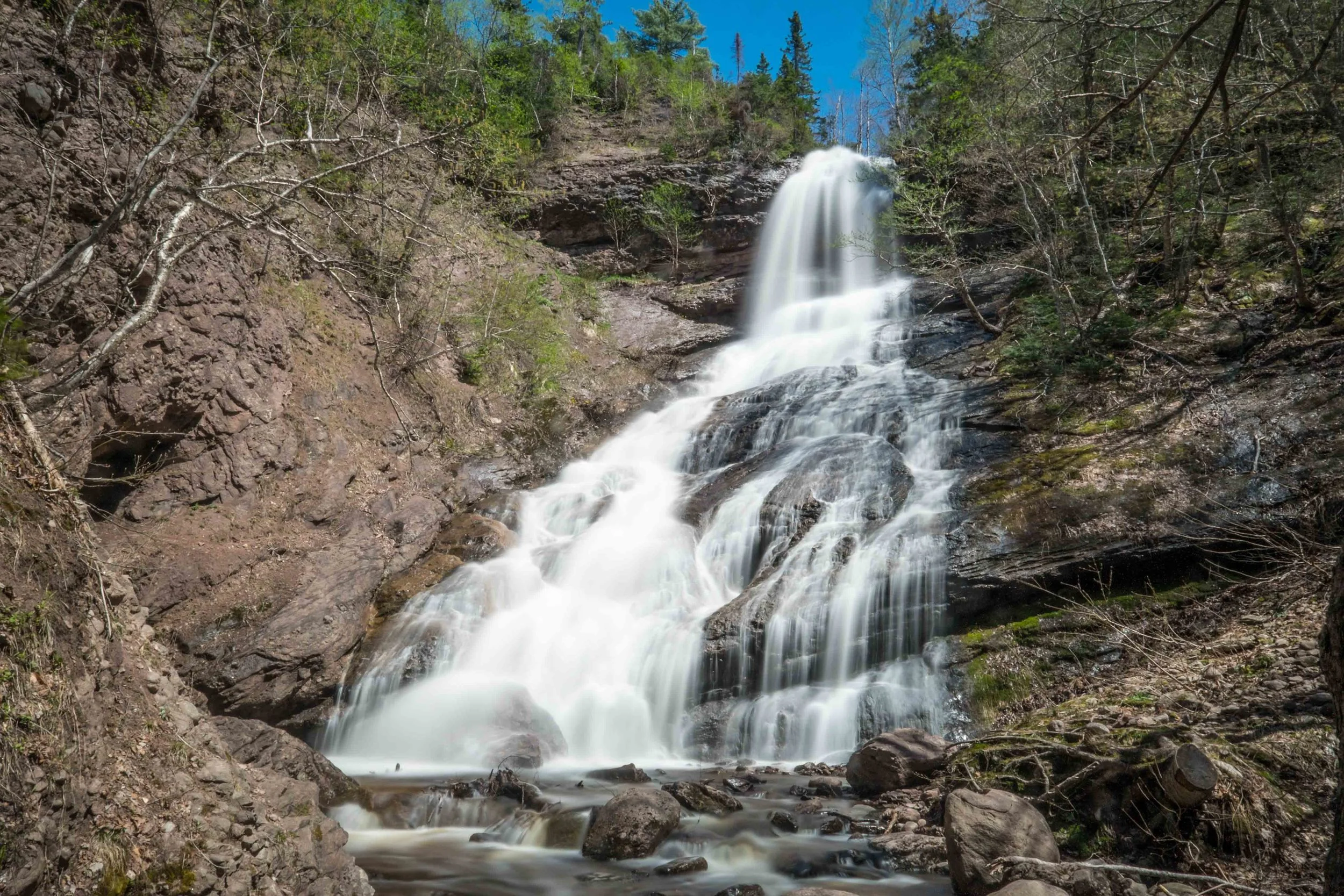 Beulach Ban Falls, Cape Breton, Nova Scotia.