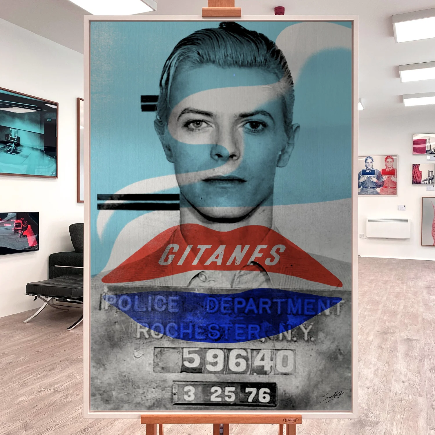 david bowie time takes a cigarette Time is ...( a cigarette) David Bowie Louis Sidoli - Aluminum Artwork