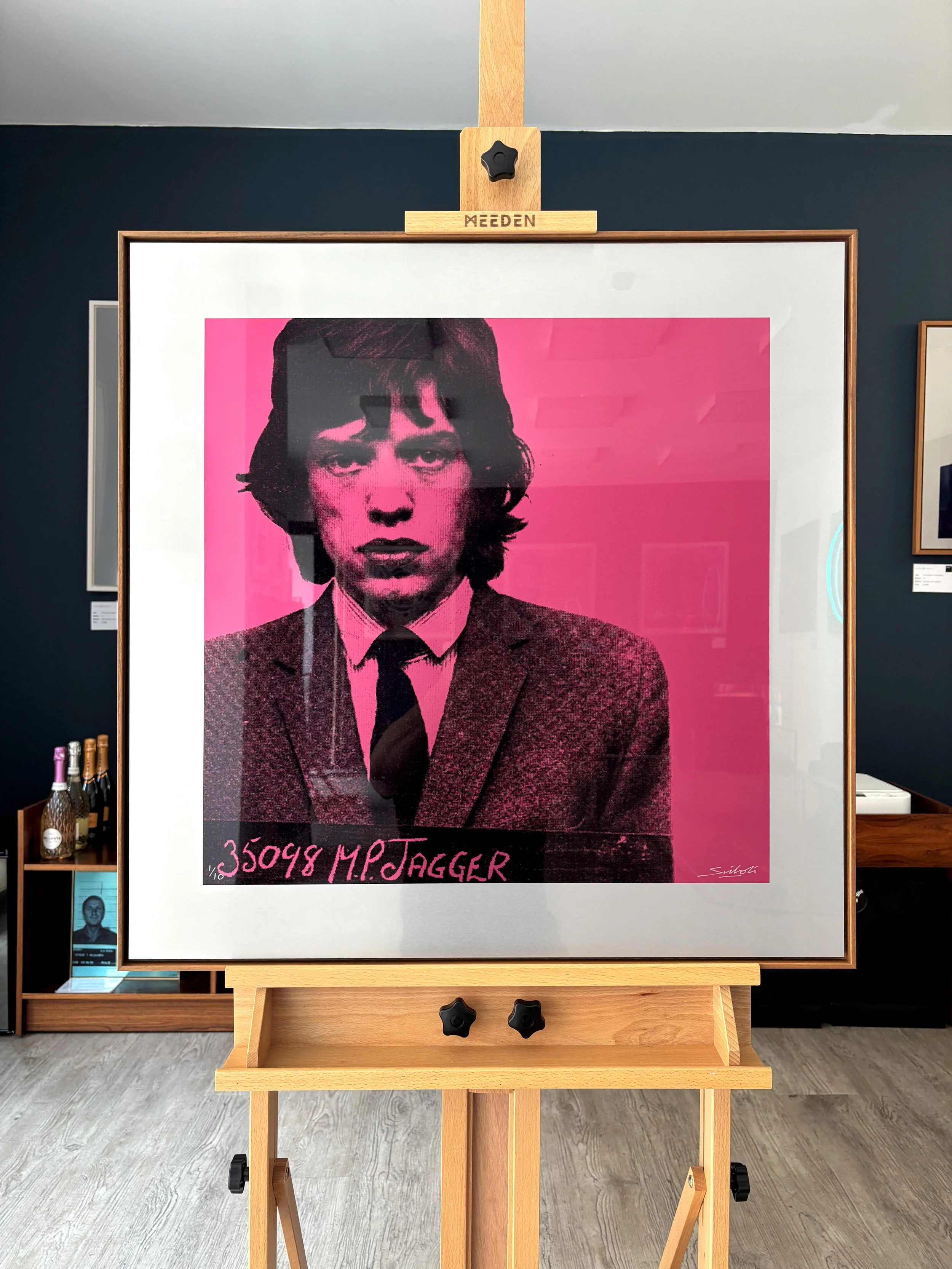 Mick Jagger Most Wanted mugshot artwork by Louis Sidoli