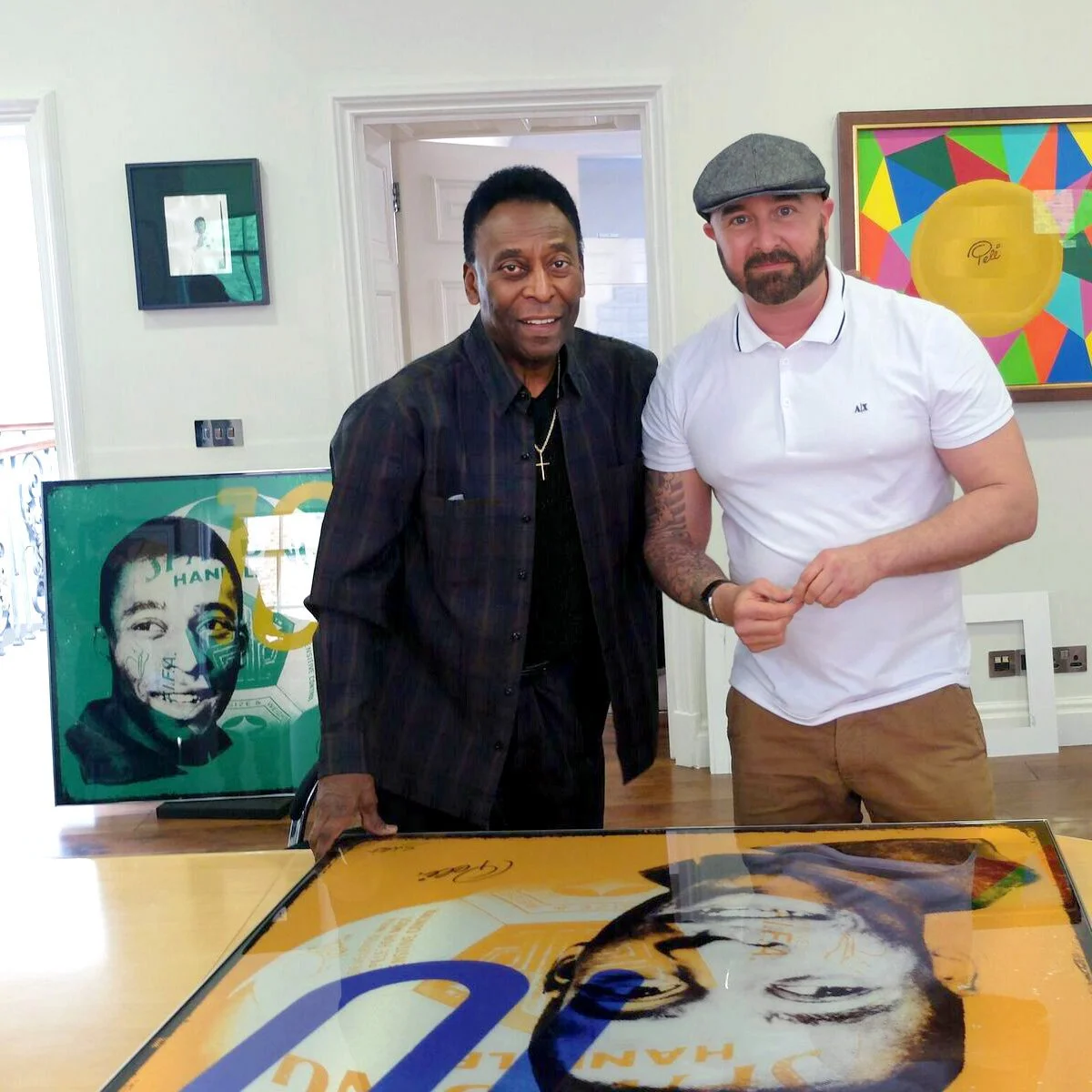 Louis Sidoli and Pele at Halcyon Gallery