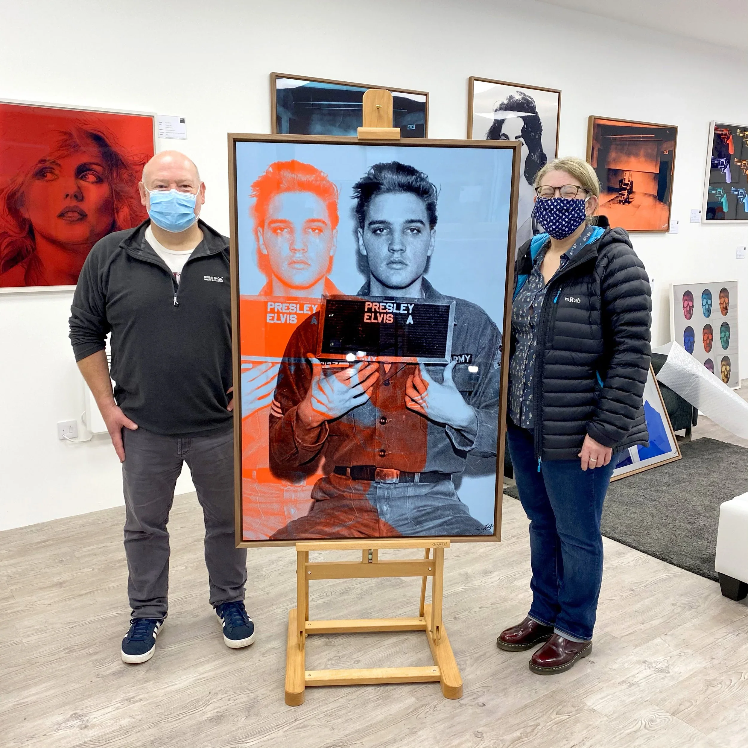 Louis Sidoli Elvis Most Wanted artwork available at White Light Gallery Stratford Upon Avon