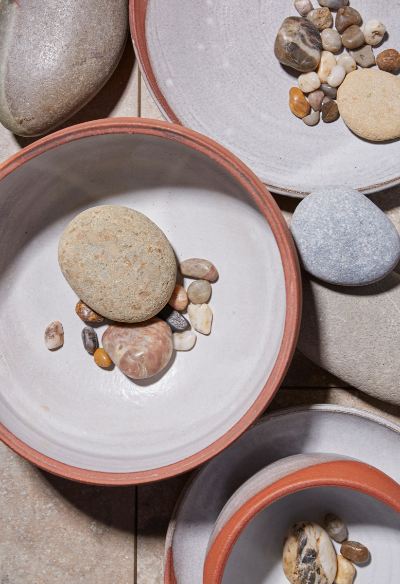 Red Clay Waxing Moon Bowl Series