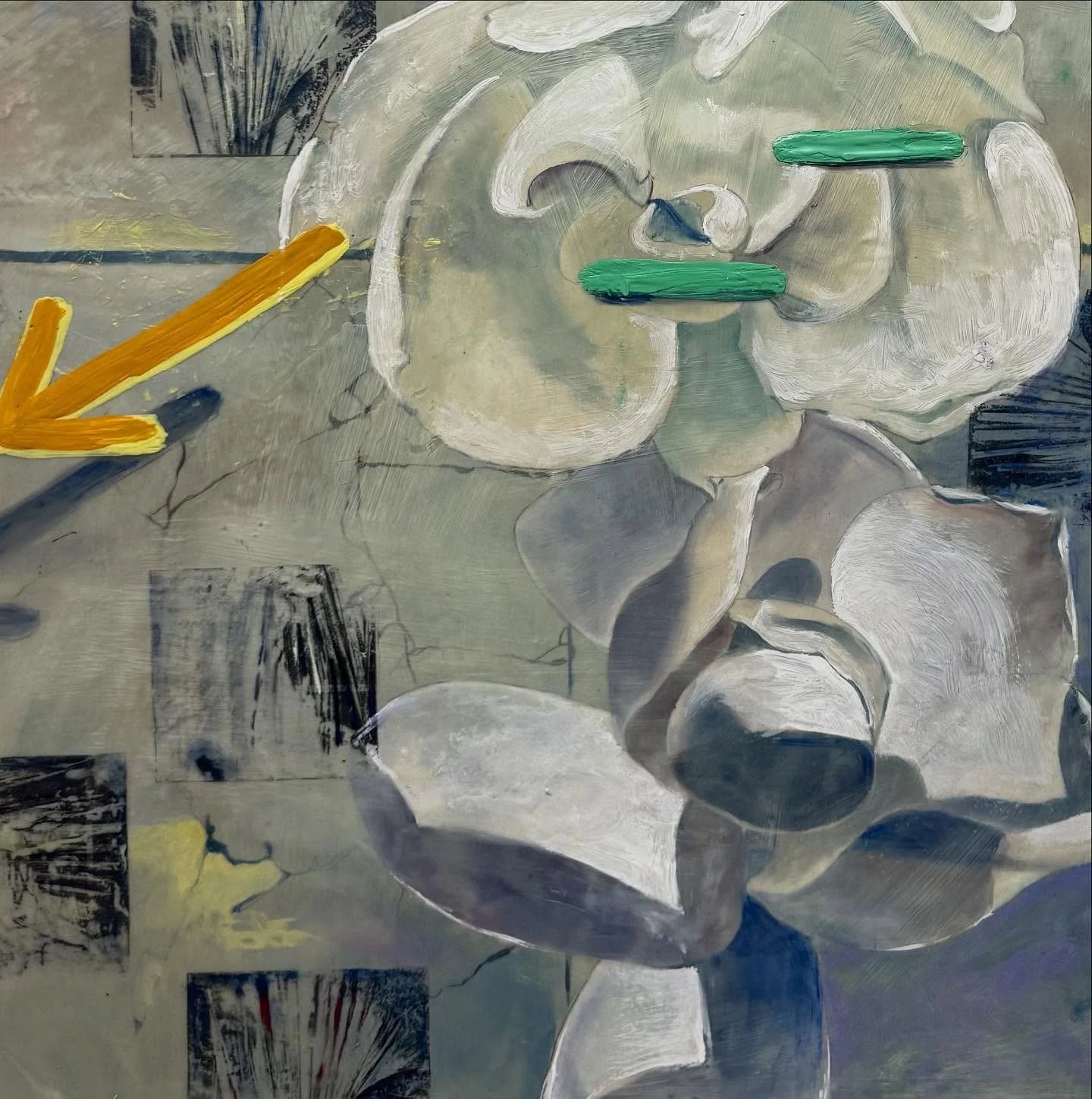 A painting coming to life for our @studiounion_chs (Re)Union show opening next Friday, November 7 @noblestudioschs ⚡️✨
I am thrilled to see how all of these fine people and fantastic works meld together in the space. The exhibition will run all weeke