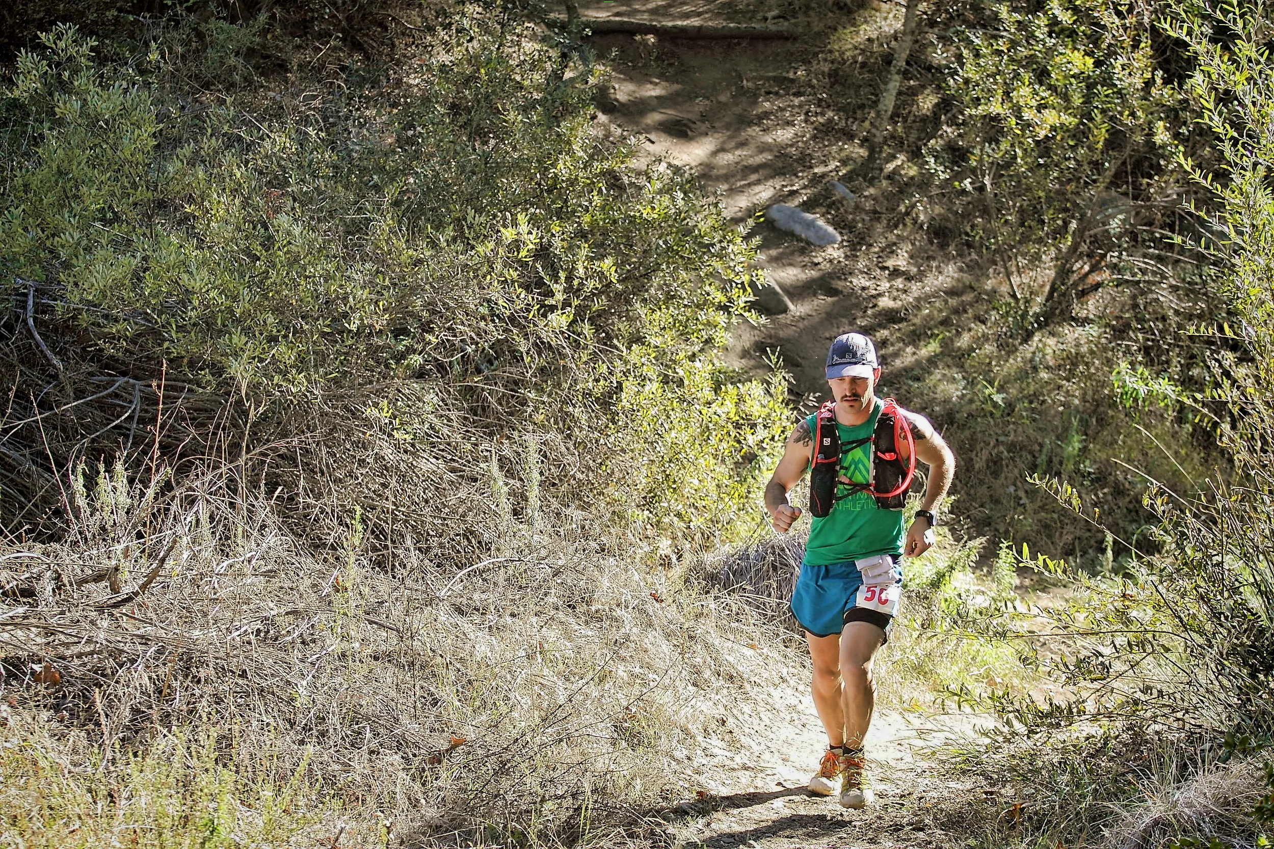 Dealing with the heat after Cady Store aid station (~37 miles)