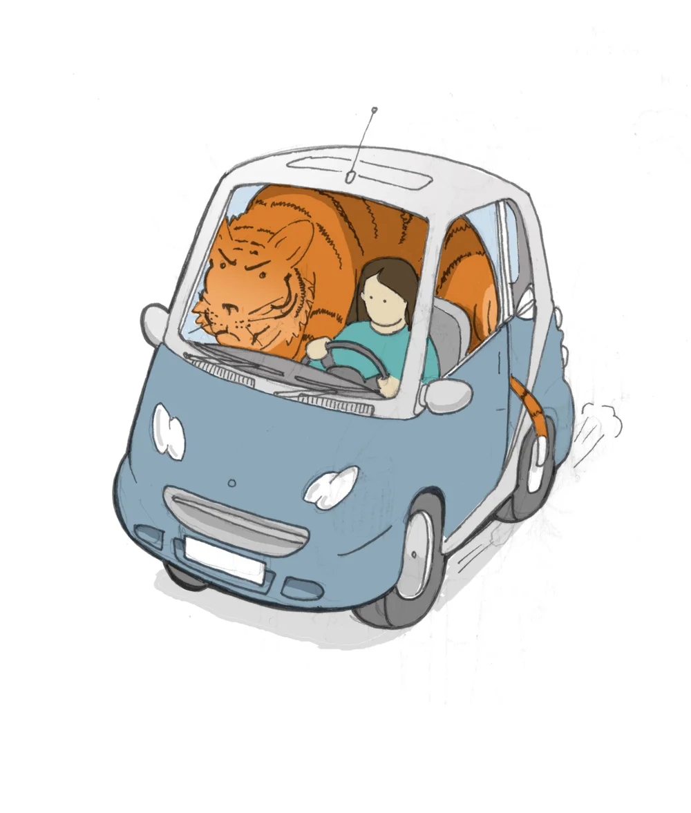 Tiger and I investigating crime by Michael Constantine