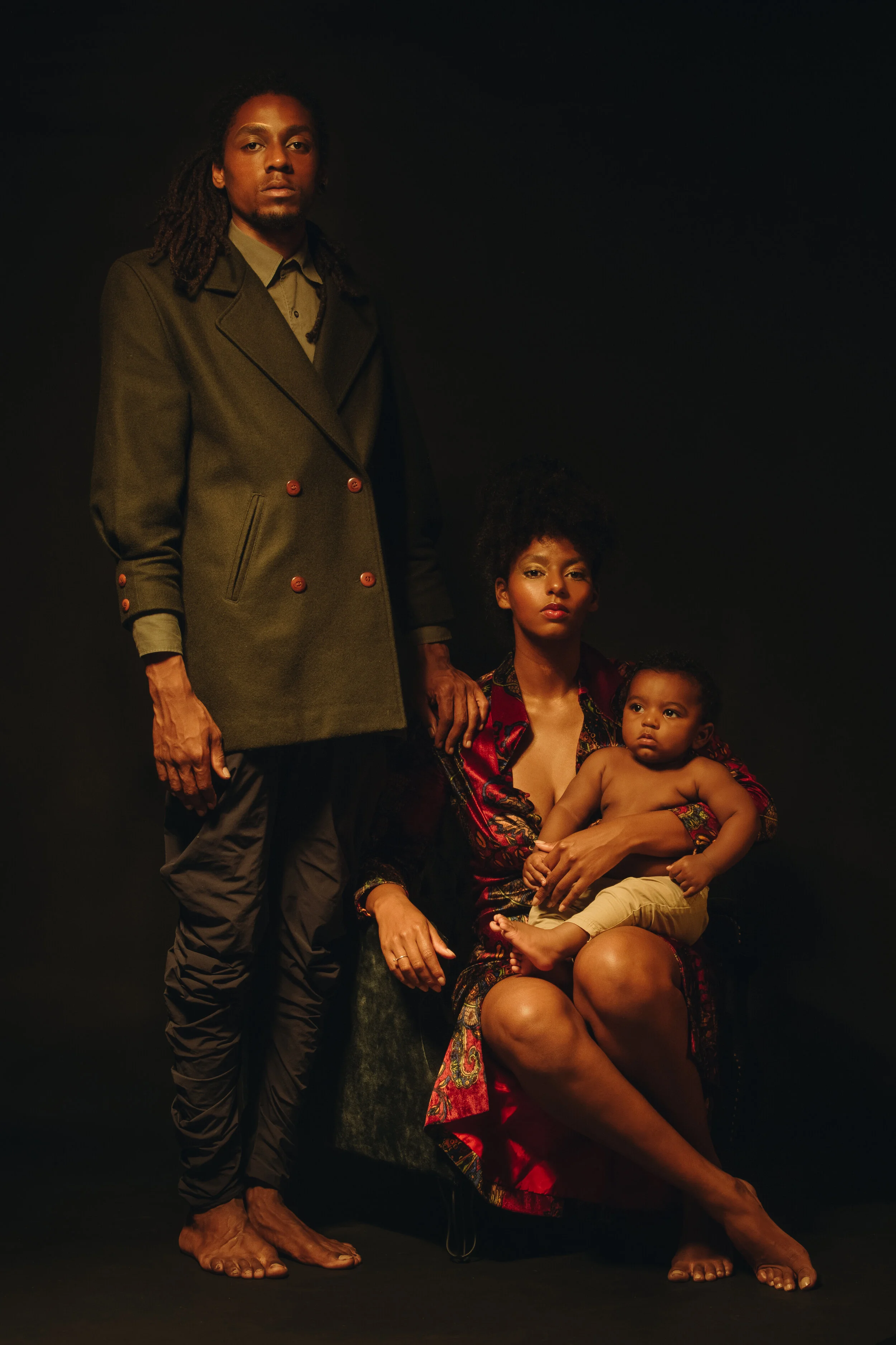 The TUTTAN family: Rodrigo Nick, Luciana Tavares and Don Lion.