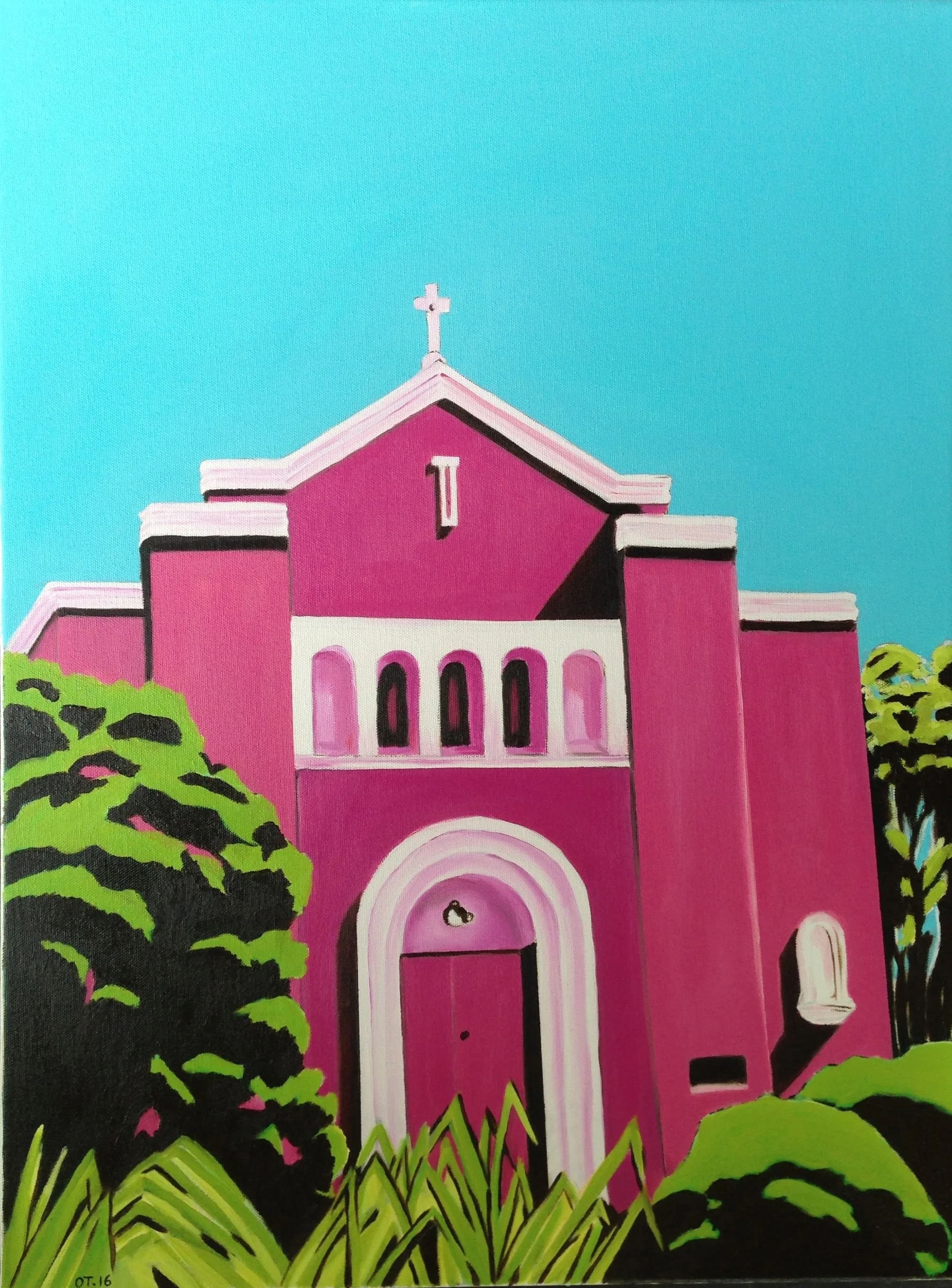 Postcards: belief (church, Apollo Bay)