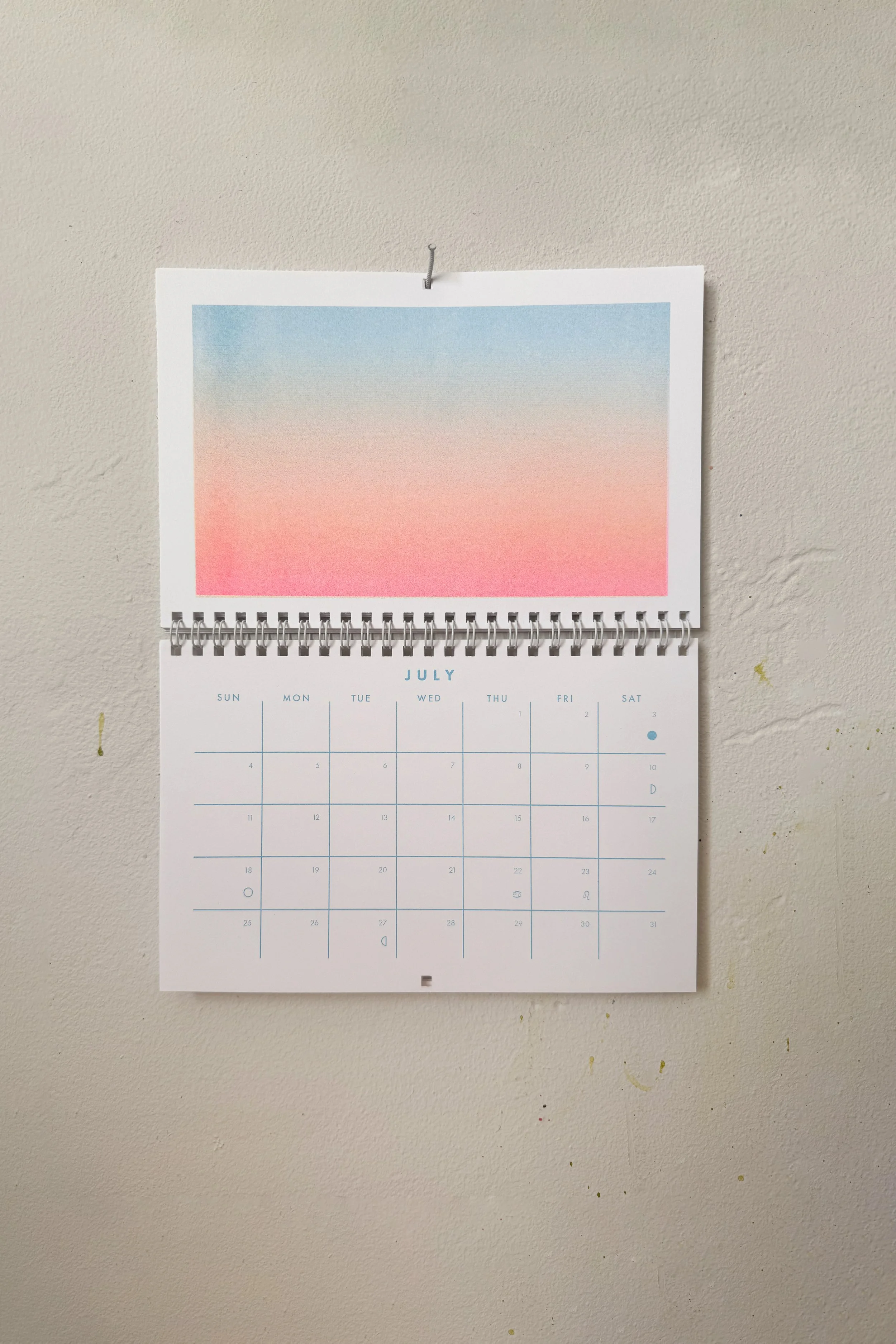 2027 Little Calendar of Gradients