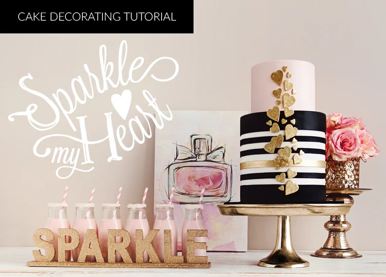 Sparkle My Heart Cake Decorating Tutorial De La Cr me Creative Studio