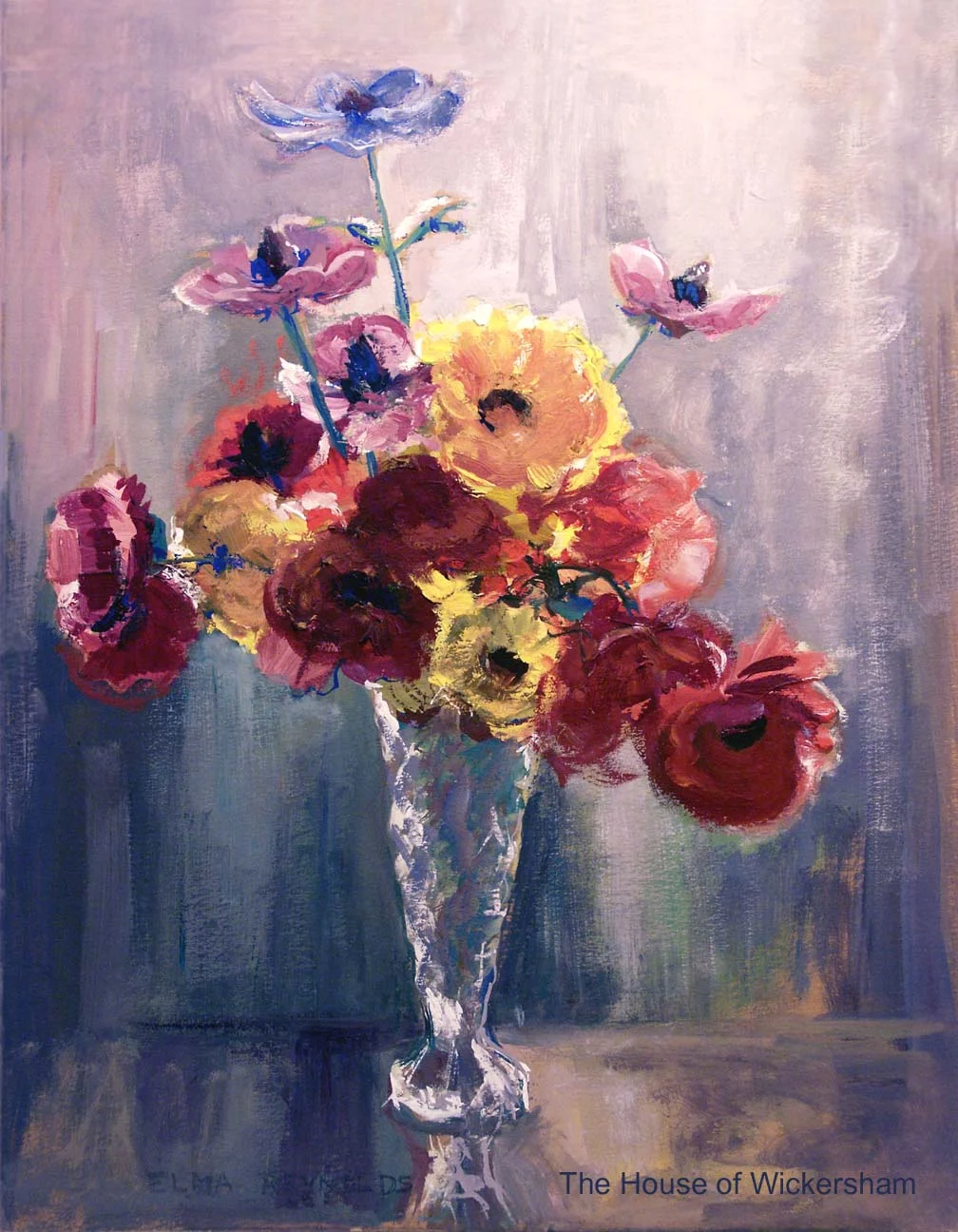 18x14..Flowers in Cut Crystal Vases..WM...jpg